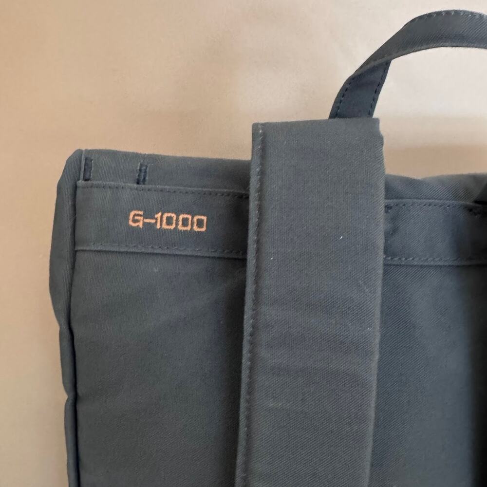 Fjällräven Foldsack No 1 Backpack Blue Foldover Style G-1000 Water Resistant Bag - Picture 9 of 10